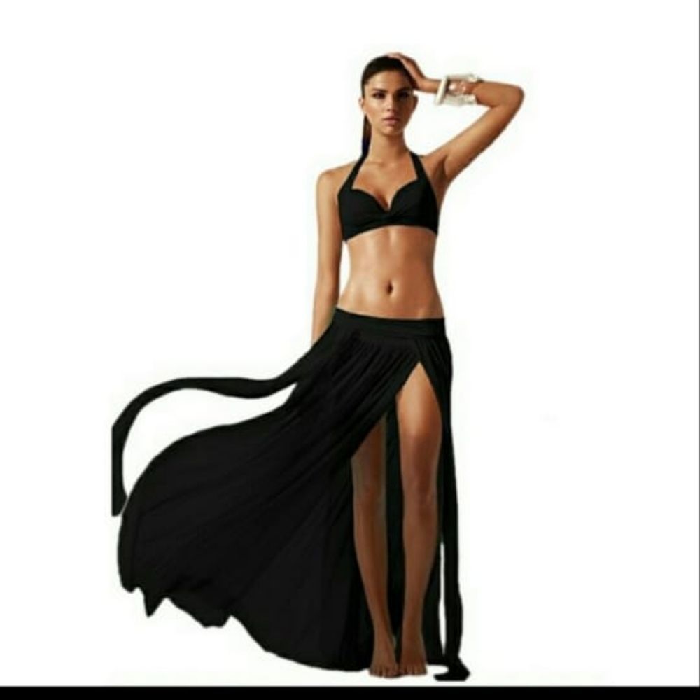 Elegant Black Swim Coverup
